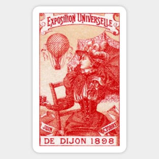 1898 Dijon France International Expo Sticker